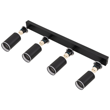 Kinkiet sufitowy poczwórny Spot GU10 czarny