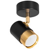 Kinkiet sufitowy pojedynczy SPOT GU10 czarny złoty