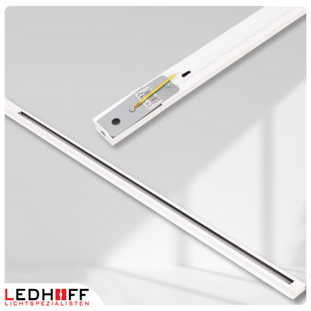 Oświetlenie szynowe białe reflektor GU10 x4 szyna 1m