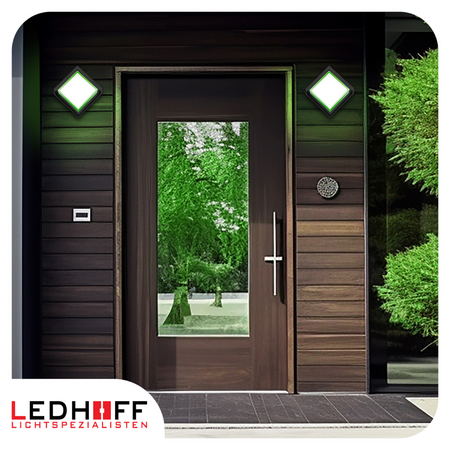 Lampa elewacyjna LED zewnętrzna Kinkiet ścienny kwadrat SMART RGB 10W