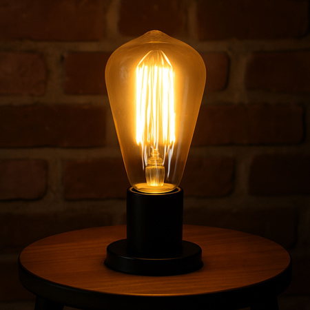 Żarówka LED E27 filamentowa ozdobna 8W mocne ciepłe światło 1070lm 2700K