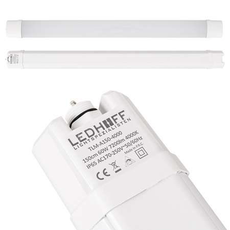 Oprawa hermetyczna LED 150cm 60W neutralne światło
