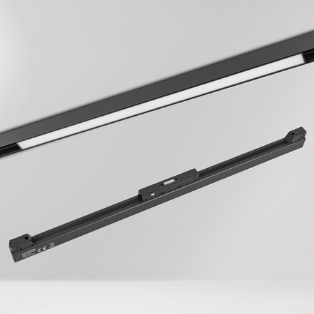 Lampa liniowa LED do szyny magnetycznej M20 24W 60cm czarna 3 BARWY ŚWIATŁA