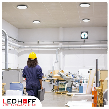 Lampa przemysłowa LED HighBay UFO 100W 3 barwy światła na magazyn halę