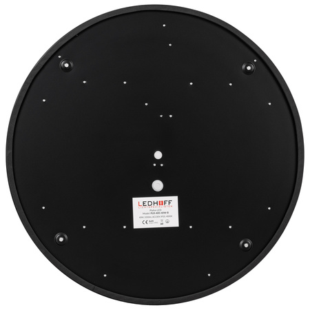 Plafon sufitowy LED czarny 40cm