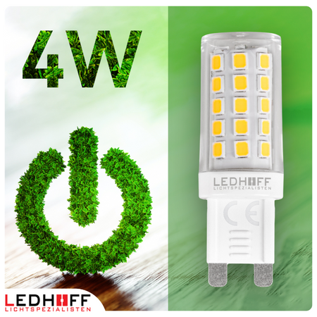 Żarówka LED G9 4W 400lm 3000K barwa ciepła