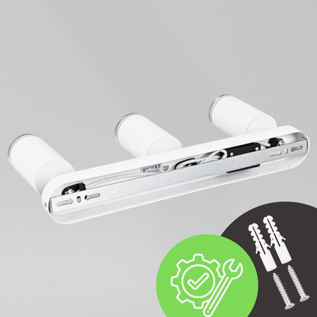 Kinkiet sufitowy potrójny SPOT 3xGU10 biały wodoodporny