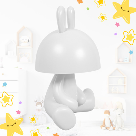 Lampka nocna LED dla dzieci KRÓLIK ciepłe światło Bezprzewodowa