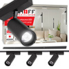 Oświetlenie szynowe magnetyczne ZESTAW listwa 1m + 3x reflektor LED