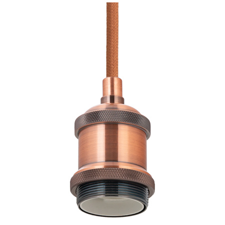 Oprawka dekoracyjna E27 metalowa LOFT Miedziana