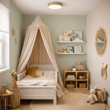 Plafon sufitowy LED beżowy 30cm - wysoka wydajność świetlna 100lm/W