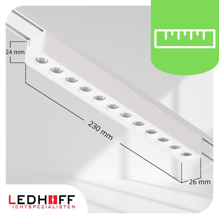 Oświetlenie szynowe magnetyczne ZESTAW 2x listwa 1m + 6x lampa LED BIAŁA