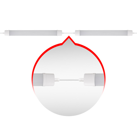 Oprawa hermetyczna LED 120cm 40W neutralne światło MOCNA