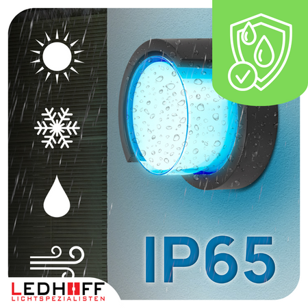 Lampa elewacyjna LED zewnętrzna Kinkiet ścienny okrągły SMART RGB 10W