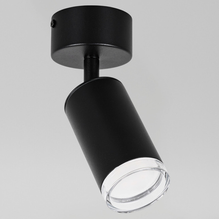 Kinkiet sufitowy pojedynczy SPOT GU10 czarny wodoodporny