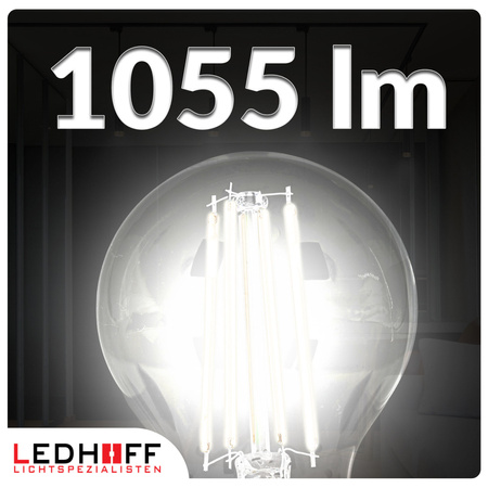 Żarówka LED E27 filamentowa 8W 1055lm naturalna biała ozdobna