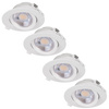 4x Oprawa sufitowa podtynkowa LED biała RUCHOMA 3 barwy światła 7W