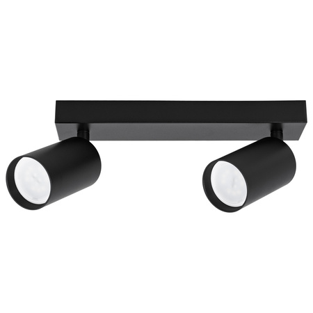 Kinkiet sufitowy podwójny Spot GU10 czarny