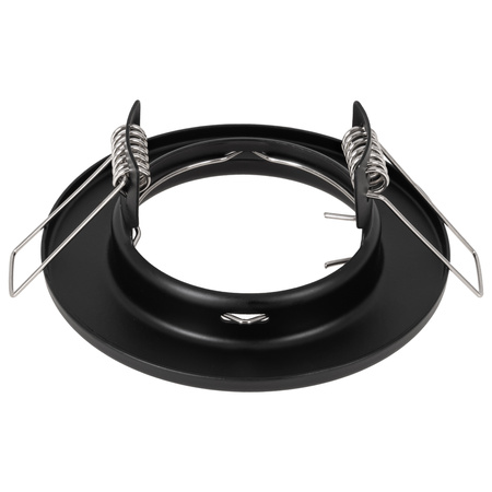 5x Oprawa halogenowa podtynkowa GU10 okrągła czarna