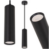 Lampa sufitowa wisząca na kablu Tuba LED GU10 czarna