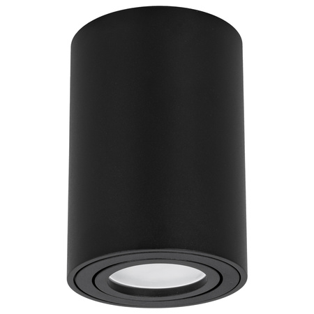 Oprawa sufitowa natynkowa Tuba GU10 okrągła czarna