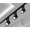 Reflektor szynowy czarny GU10 lampa na szynoprzewód
