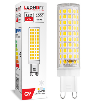 Żarówka LED G9 7W 1000lm 4000K barwa neutralna