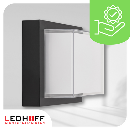 Lampa elewacyjna LED zewnętrzna Kinkiet ścienny kwadrat SMART RGB 10W