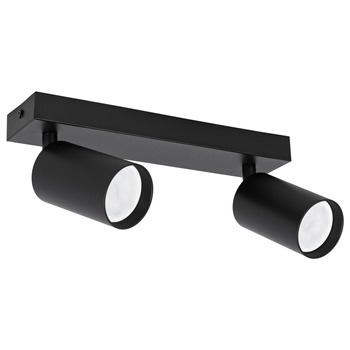 Kinkiet sufitowy podwójny Spot GU10 czarny