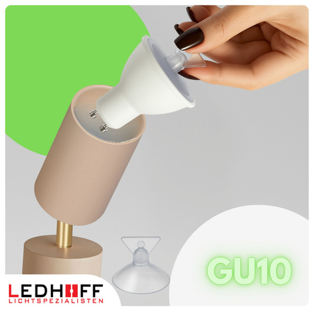 Lampa sufitowa Kinkiet pojedynczy GU10 beżowy kaszmirowy LUMIO