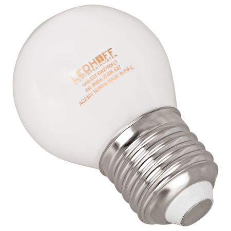 Żarówka LED E27 biała ozdobna 6W mocne ciepłe światło 805lm 2700K design