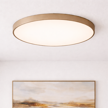 Plafon sufitowy LED beżowy 60cm - wysoka wydajność świetlna 100lm/W