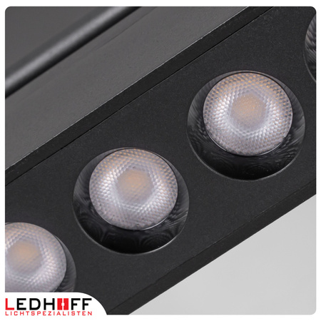 Lampa LED reflektor do szyny magnetycznej 6W punktowa CZARNA 4000K oprawa regulowana