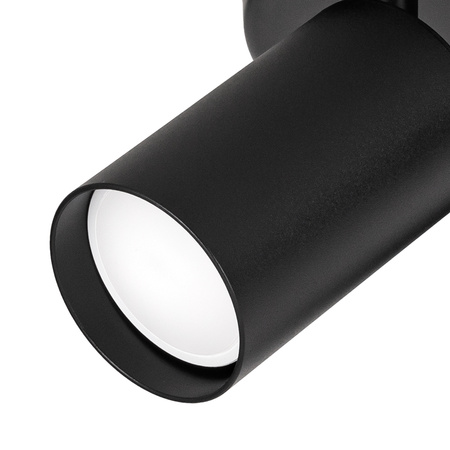 Kinkiet sufitowy okrągły potrójny Spot GU10 czarny