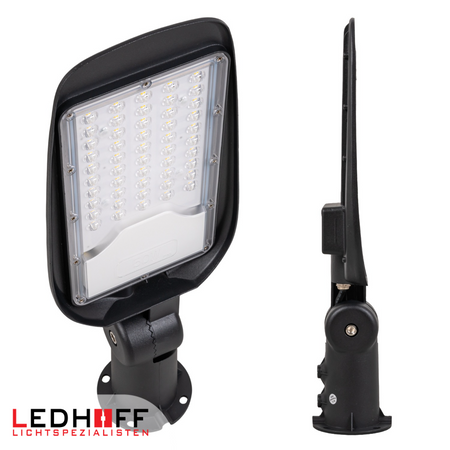 Lampa uliczna LED 50W 6500lm na parking regulowany uchwyt