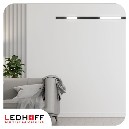 Oświetlenie szynowe magnetyczne ZESTAW 2x listwa 1m + 5x lampa LED CZARNA