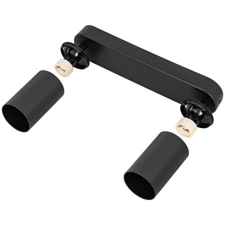 Kinkiet sufitowy podwójny Spot GU10 czarny