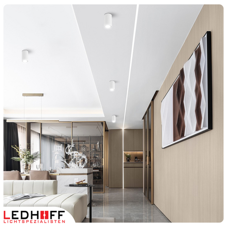 Oprawa sufitowa natynkowa tuba GU10 okrągła biała IP44