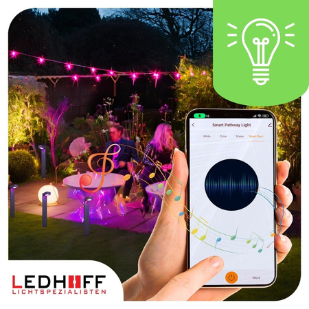 Lampa elewacyjna LED zewnętrzna Kinkiet ścienny okrągły SMART RGB 10W