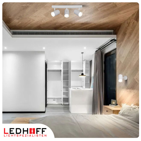 Lampa sufitowa Kinkiet potrójny GU10 biały LINEA