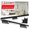Oświetlenie szynowe magnetyczne ZESTAW 2x listwa 1m + 6x lampa LED CZARNA