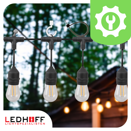 Girlanda ogrodowa świetlna SMART 11m + 18x żarówka wisząca LED TUYA