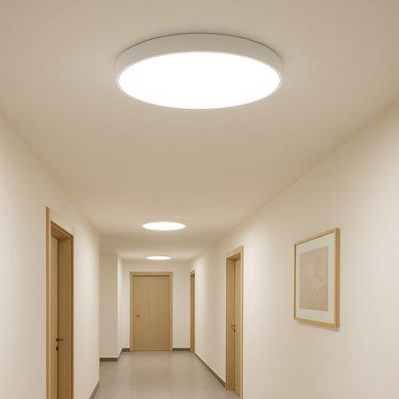 Plafon sufitowy LED biały 60cm - wysoka wydajność świetlna 100lm/W