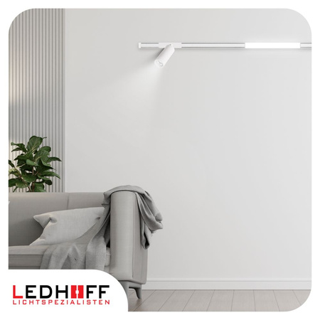 Oświetlenie szynowe magnetyczne ZESTAW 2x listwa 1m + 5x lampa LED BIAŁA