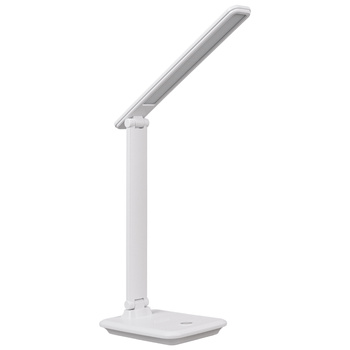 Lampka biurkowa LED biała 9W z uchwytem na telefon