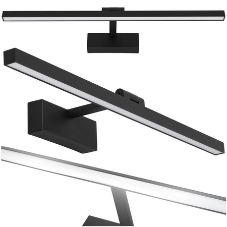 Kinkiet łazienkowy Lampa nad lustro 60cm czarny z REGULACJĄ