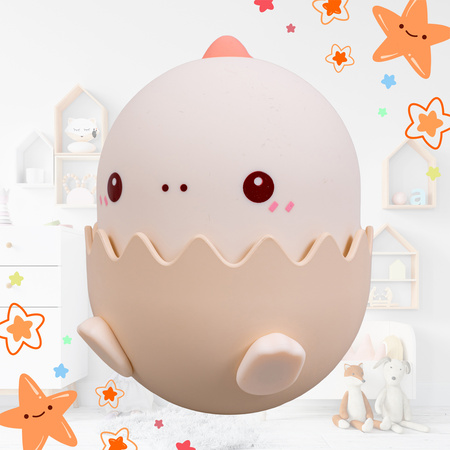 Lampka nocna LED dla dzieci DINOZAUR wielokolorowe światło Bezprzewodowa