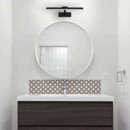 Kinkiet łazienkowy Lampa nad lustro 40cm czarny z REGULACJĄ