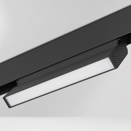 Lampa liniowa LED do szyny magnetycznej M20 12W 22cm ruchoma czarna 3 BARWY ŚWIATŁA