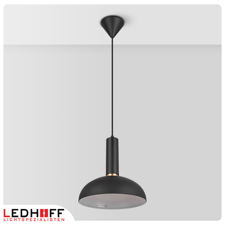 Lampa wisząca czarna złota E27 nad stół NOWOCZESNA